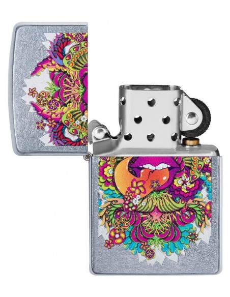 Bricheta Zippo 49110 Psychedelic Lip Design