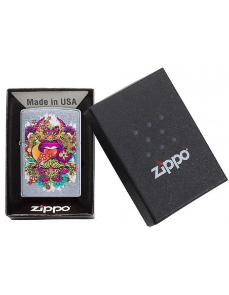 Bricheta Zippo 49110 Psychedelic Lip Design