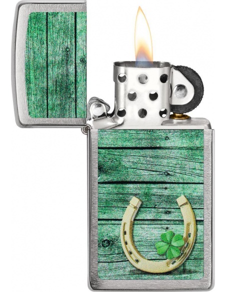 Bricheta Zippo 49123 Slim Horseshoe Design