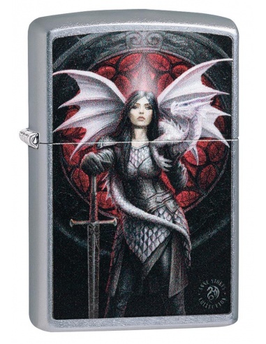 Bricheta Zippo 49096 Anne Stokes Dragon Warrior