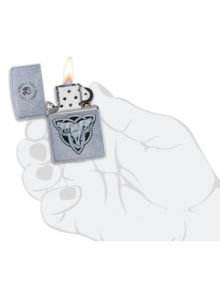 Bricheta Zippo 49099 Anne Stokes Wolf Trio