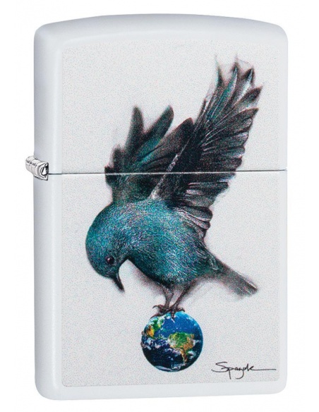 Bricheta Zippo 49091 Spazuk Bluebird and Globe