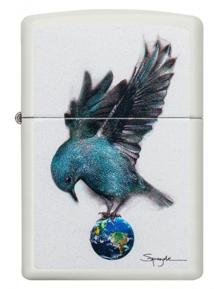 Bricheta Zippo 49091 Spazuk Bluebird and Globe