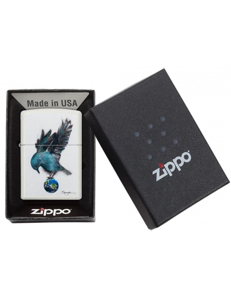 Bricheta Zippo 49091 Spazuk Bluebird and Globe