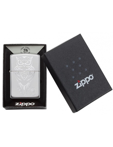 Bricheta Zippo 49101 Anne Stokes Owl Design