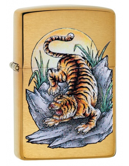 Bricheta Zippo 49116 Tiger Tattoo Design