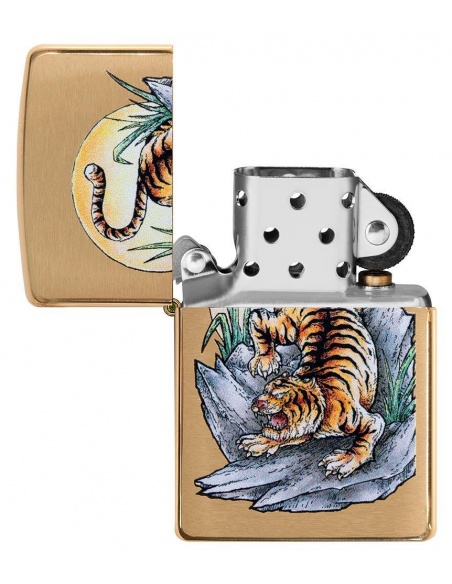 Bricheta Zippo 49116 Tiger Tattoo Design