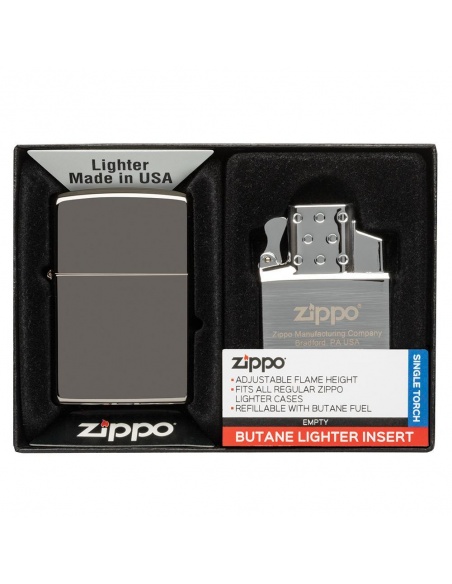 Set cadou bricheta Zippo + insertie pentru gaz cu o flacara 49103