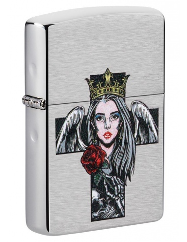 Brichetă Zippo 49262 Cross, Queen and Skull