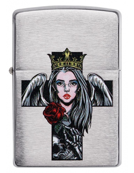 Brichetă Zippo 49262 Cross, Queen and Skull