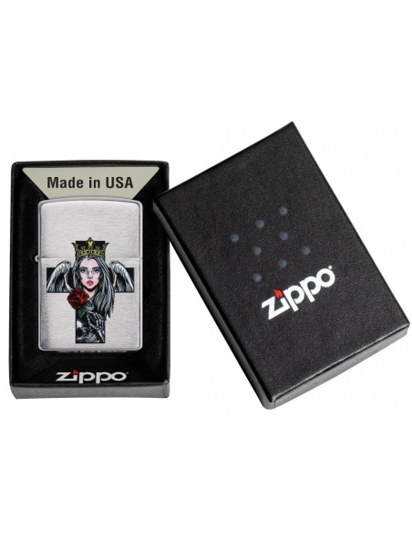 Brichetă Zippo 49262 Cross, Queen and Skull