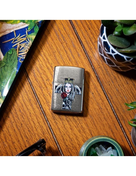 Brichetă Zippo 49262 Cross, Queen and Skull