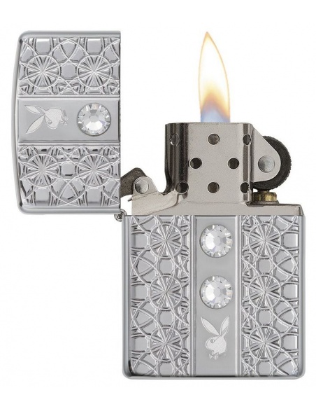 Brichetă Zippo 28964 Armor Playboy 3 Swarovski Crystals