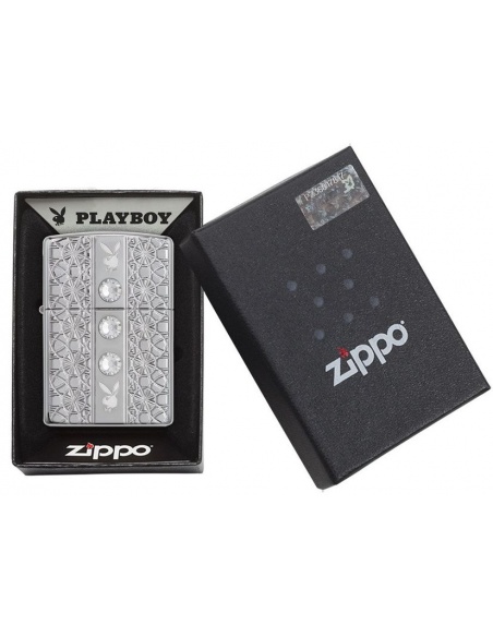 Brichetă Zippo 28964 Armor Playboy 3 Swarovski Crystals