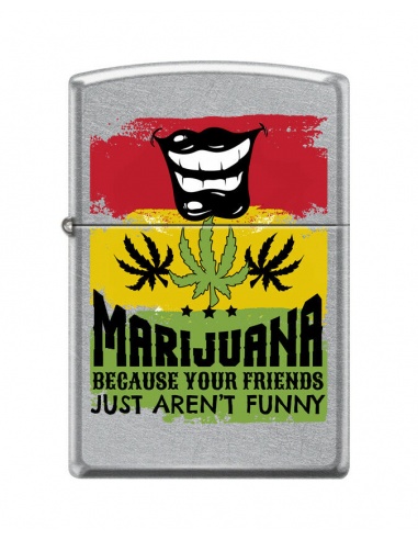 Bricheta Zippo 7797 Marijuana - Your Friends Just Aren't Funny