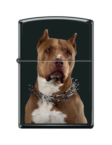 Bricheta Zippo 2091 Pit Bull With Chain