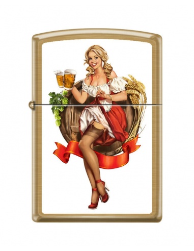 Bricheta Zippo 1382 Octoberfest Pinup Girl