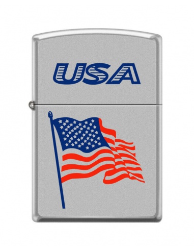 Bricheta Zippo 1107 USA Flag Waving