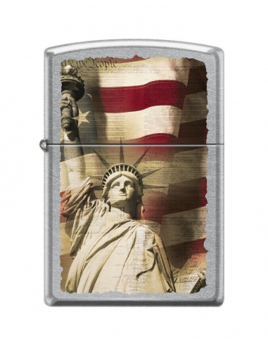 Bricheta Zippo 2041 Statue of Liberty USA Flag