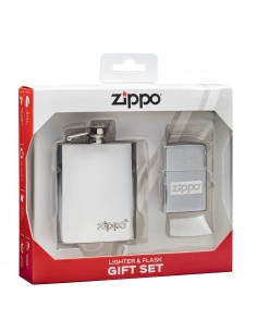 Set cadou brichetă Zippo + butelcă inox Jack Daniel's 49358