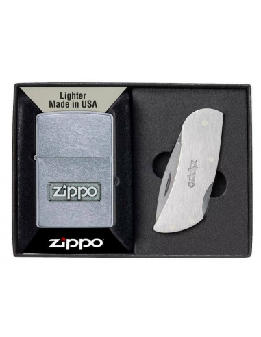 Set cadou brichetă Zippo + cuțit 49391