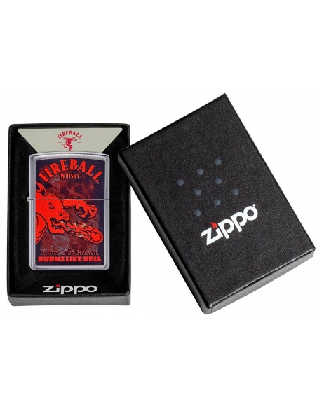 Brichetă Zippo 49308 Fireball Whisky Fire Breathing Dragon