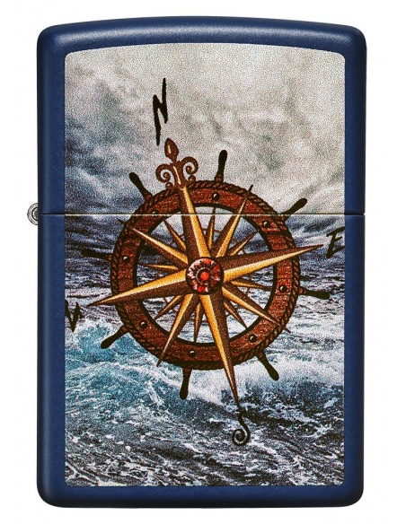 Brichetă Zippo 49408 Nautical Compass and Stormy Seas