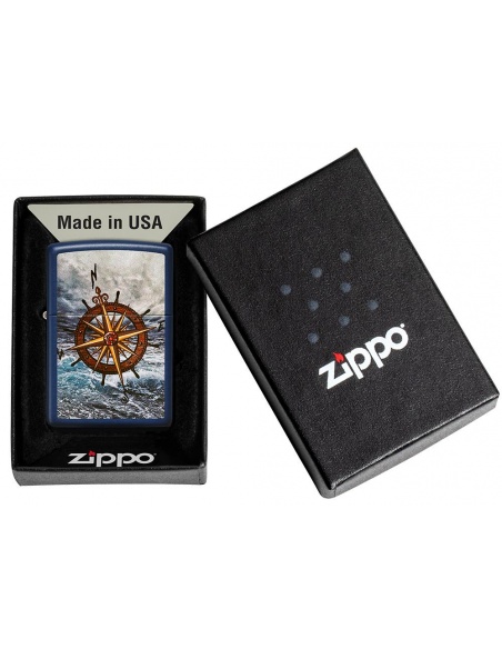 Brichetă Zippo 49408 Nautical Compass and Stormy Seas