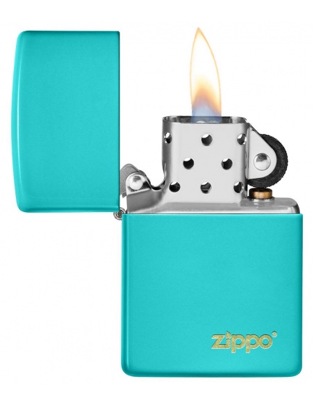 Brichetă Zippo 49454ZL Flat Turqoise Zippo Logo