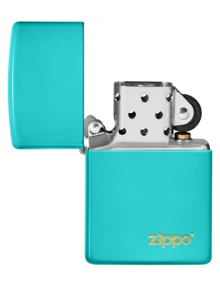 Brichetă Zippo 49454ZL Flat Turqoise Zippo Logo