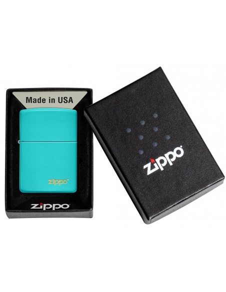 Brichetă Zippo 49454ZL Flat Turqoise Zippo Logo