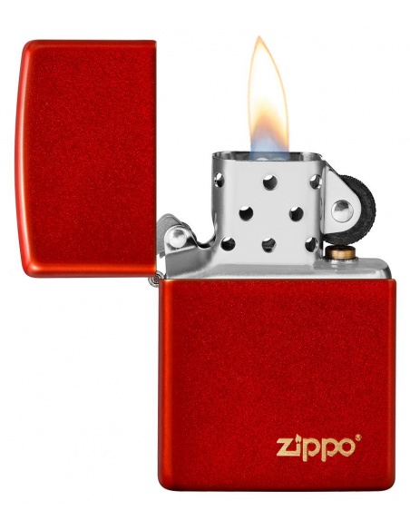 Brichetă Zippo 49475ZL Metallic Red Zippo Logo