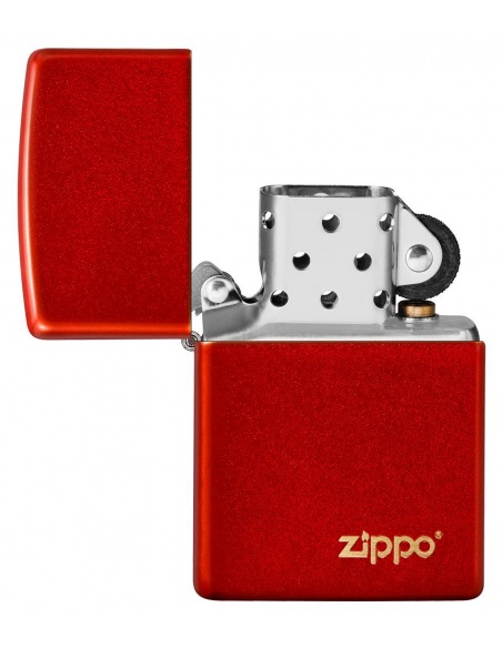 Brichetă Zippo 49475ZL Metallic Red Zippo Logo