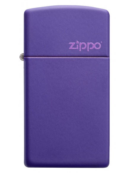 Brichetă Zippo 1637ZL Slim Purple Matte Zippo Logo