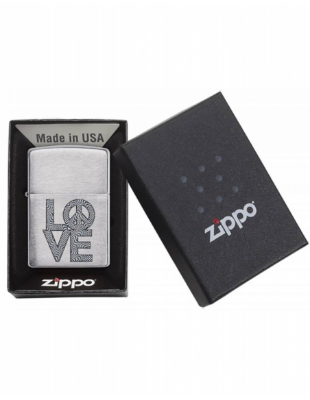 Brichetă Zippo 200.CI407907 Love and Peace