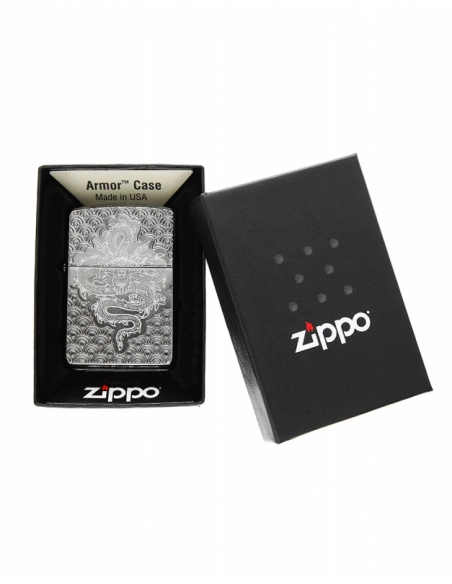 Brichetă Zippo 24095.AE400171 Executive Armor Chinese Dragon