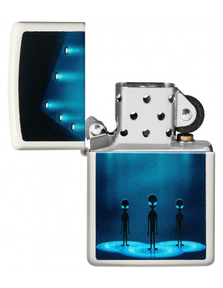 Brichetă Zippo 49487 Glow in the Dark Alien and Mothership