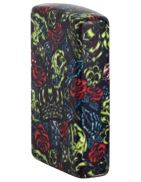 Brichetă Zippo 49696 Glow in the Dark Skull Crown