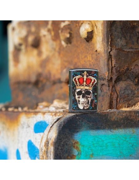 Brichetă Zippo 49666 Skull King with Crown