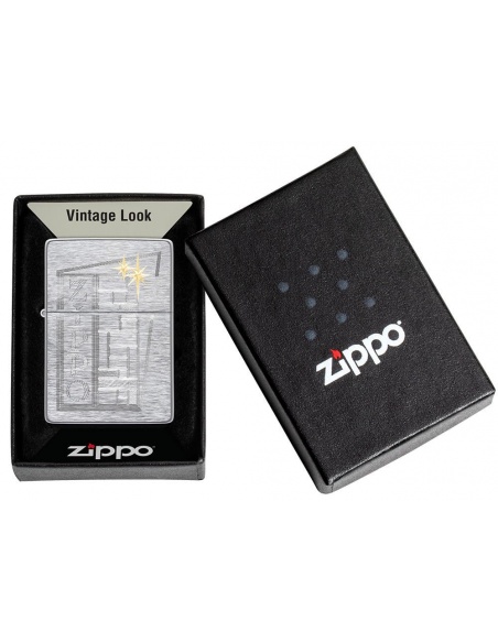 Brichetă Zippo 49801 Retro Zippo Logo