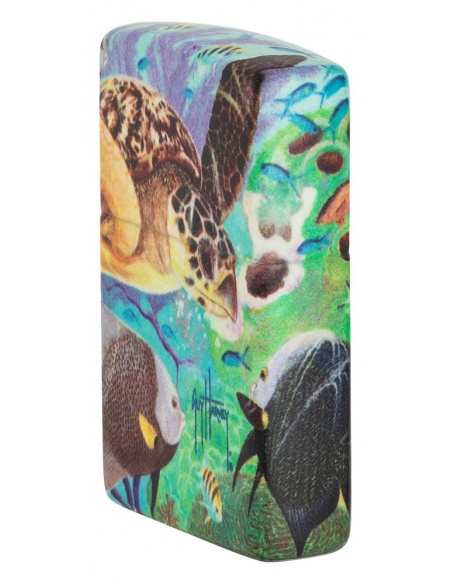 Brichetă Zippo 49819 Guy Harvey Sea Turtle and Fish Glow in the Dark