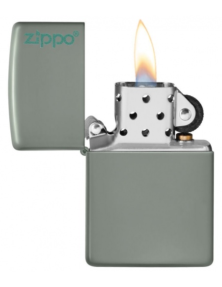 Brichetă Zippo 49843ZL Classic Sage Green with Zippo Logo