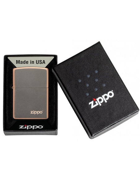 Brichetă Zippo 49839ZL Classic Rustic Bronze with Zippo Logo