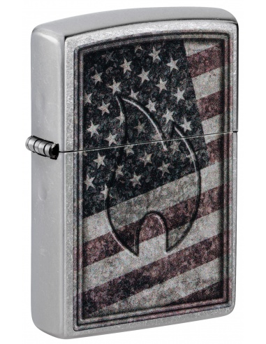 Brichetă Zippo 48180 American Flag and Zippo Flame