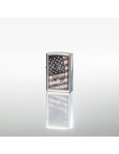 Brichetă Zippo 48180 American Flag and Zippo Flame