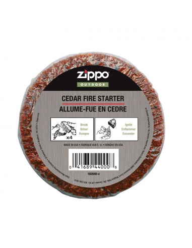 Rumeguș compresat și ceară Zippo Cedar Fire Starter 122202