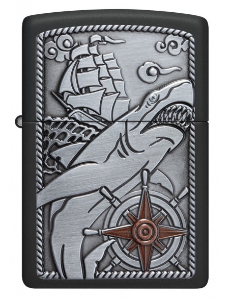 Brichetă Zippo 48120 Nautical Ship Shark Emblem