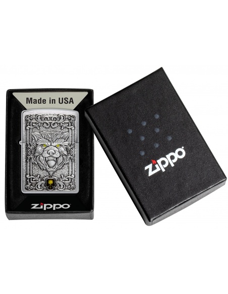 Brichetă Zippo 48690 Wolf and Skull Emblem