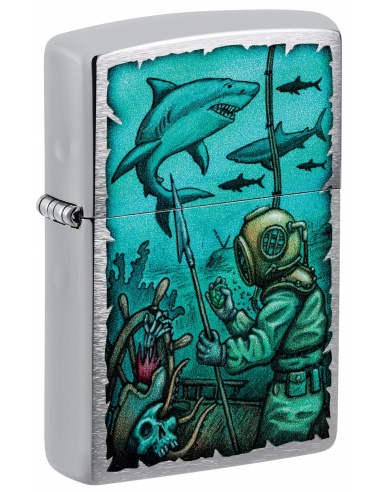 Brichetă Zippo 48561 Sharks Shipwreck Diver Nautical