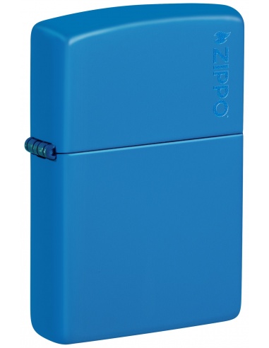 Brichetă Zippo 48628ZL Classic Sky Blue Matte with Zippo Logo